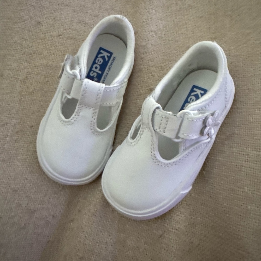 Keds White Infant Shoes with Strap